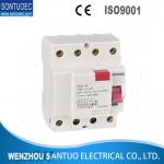 Magnetic A Type 4 Pole RCCB Circuit Breaker , STS  230V Mini Circuit Breaker  for sale