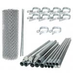 China 6 Foot Chain Link Fence Panels Metal Type Iron Wire Dia 4/4.5mm For Temporary Applications manufacturer