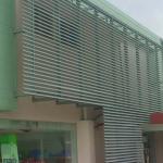 85mm Aluminum Sun Louver Breathable External Sun Blinds Powder Coated