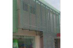 China 85mm Aluminum Sun Louver Breathable External Sun Blinds Powder Coated supplier