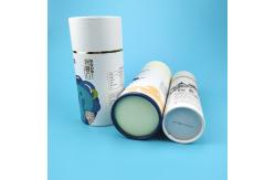 China Custom Cardboard Deodorant Composite Paper Tube Cans With PE Lid supplier