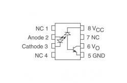 China HCPL-4504-500E electronic integrated circuit High CMR High Speed Optocouplers supplier