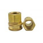 Brass Machining Shut Off Coupling , IATF16949 Oil Drain Couplings for sale