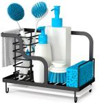 Kitchen Sink Caddy Counter Organizer Stainless Steel Sponge Holder for sale