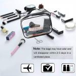 Waterproof Zippered 6 Pack Clear PVC Toiletry Bag With Handle