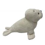 15CM 5.9IN White Seal ECO Friendly Stuffed Animals Made From Recycled Materials for sale
