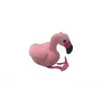 100% PP Cotton Filling Flamingo Keychain With Music Box Recording Repeating for sale
