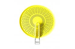 China FDA Kitchen Silicone Splatter Cover With Foldable Handle 33cm supplier
