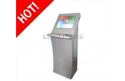 China Free Standing Self Check In Kiosk With LINUX / Win3.X / 98 / NT4.0 / XP With Metal Keyboard supplier