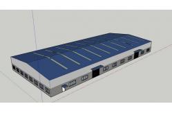 China Modular Prefabricated Steel Warehouse Large Span Metal Building Space supplier