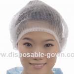 Single Use Medical Bouffant Caps With Double Non Irritating Elastic for sale