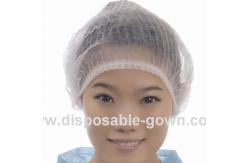 China Single Use Medical Bouffant Caps With Double Non Irritating Elastic supplier