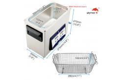 China Skymen Ultrasonic Bath For Scuba Equipment With 200W Heater 1.72 Gallon supplier