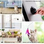 Feather Puzzle Wand Cat Toy Interactive With Bell For Kitty