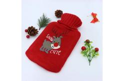 China Customized Logo 1l Rubber Hot Water Bag Keep Warm In Winter supplier