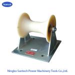 5KN Flat Trench Straight Line Electrical Cable Roller With Steel Plate for sale