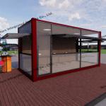 Residential / Commercial Modern Modular Homes Moveable Readymade Container House for sale