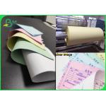 Digital Carbonless Paper Printing CB 52 CFB 50 CF 55 Colorful NCR Paper Rolls for sale