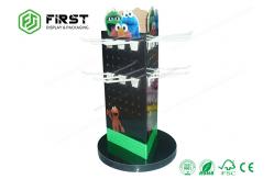 China Custom CDU Recyclable Retail Cardboard Counter Stand Table Display With Pegs Hooks supplier