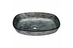 China 45mm Drain Latest Hand Wash Basin 40mm Length Large Rectangular Vessel Sink supplier