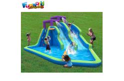 China Fire - Retardant  Backyard 0.55mm Outdoor Inflatable Water Slides supplier