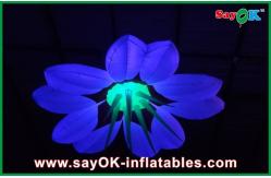 China Party 2m Dia Inflatable Lighting Decoration Flower Shape Durable supplier