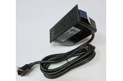 China Multimedia Conference Table Socket Pop - Up Multi - Function Cable Box supplier