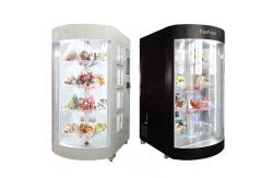 China Mobile Display Flower Rose Vending Machine With Fridge And Transparent Window AC120V supplier