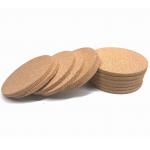 Round Natural Cork Coasters 0.25 To 0.4 Antiwear for sale