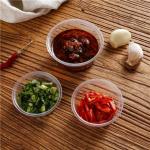Disposable Plastic Multiple Specifications Hinged Mini Sauce Cup With Lid