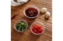 China Disposable Plastic Multiple Specifications Hinged Mini Sauce Cup With Lid supplier