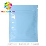 Plain golden mylar k aluminium foil pouches for tea leaf packaging / Mini 3 side sealed sachet for sale