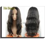 Remy Brazilian Human Hair Front Lace Wigs 1b# 2# 4# / Wavy Lace Front Wigs for sale