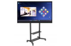 China Adjustable Mobile Stand for Interactive Whiteboard 55/75/86 inch Lockable Wheels supplier
