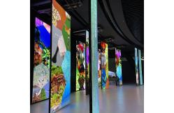 China High Brightness Sliding LED Screen Outdoor Folding Curved Led Display Wall supplier