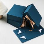 Recyclable Folding Carton Packaging Boxes With Magnetic Closure And Ribbon Closure for sale