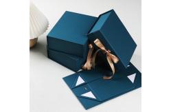 China Recyclable Folding Carton Packaging Boxes With Magnetic Closure And Ribbon Closure supplier