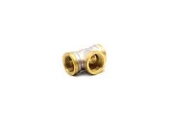 China Customized Brass Copper Female 3 Way Threaded Equal Tee Pipe Fitting supplier