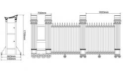 China Aluminum Alloy Automatic Retractable Gate Electric Operated Fingerprint Control supplier