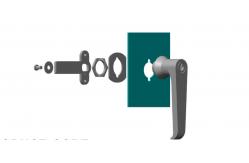 China L Thread Garage Door Handle Lock supplier