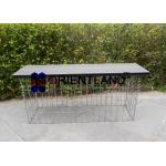 50×100mm Decorative Gabion Garden Bench for sale