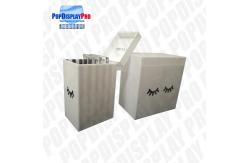 China Silk Screen Black Printed Merchandising Shelf Promote Eye Lash Extension supplier