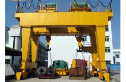 China Customized 10 Ton Double Girder Rail Gantry Cranes For Warehouse supplier