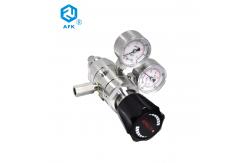 China 4000psi Hydrogen Regulator High Pressure Gas With Two Pressure Gauge supplier