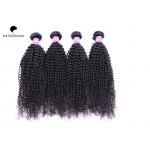 Deep Curly 6A Burmese Hair Bundles Virgin Natural Black Human Hair Extensions for sale