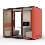 Acoustic Silent Office Privacy Pods Convertible Office Telephone Booth for sale