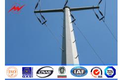 China Tapered Two Section Steel Electrical Utility Poles ASTM A123 Galvanization Standard supplier