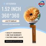 1.52-Inch 360x360 Transmissive TFT LCD Display Module With ST77916 Driver, 580cd/M² Brightness for sale