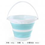 Compact Foldable Plastic Bucket Lightweight and Space-saving Water Storage Solution for sale