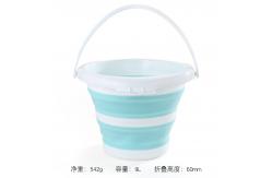 China Compact Foldable Plastic Bucket Lightweight and Space-saving Water Storage Solution supplier
